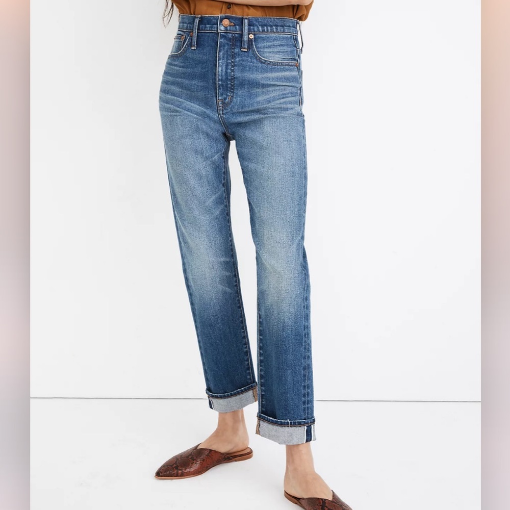 Madewell Classic Straight Jeans in Ives Wash: Selvedge Edition Sz 23